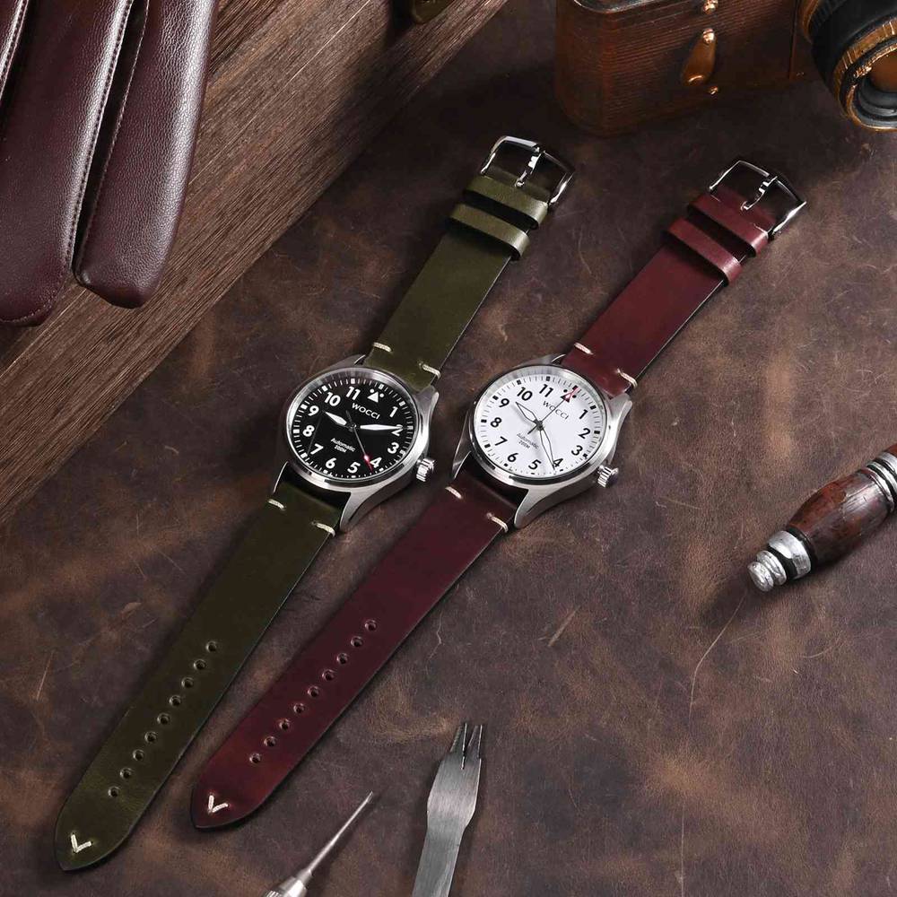 WOCCI-Bracelet de montre en cu - Leather Strap Quick Release avis et prix