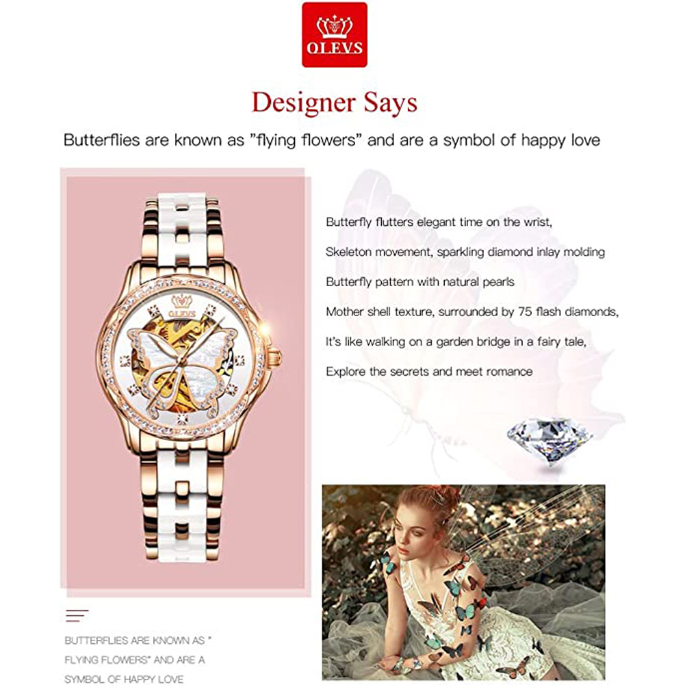 OLEVS-Montres Automatiques pou - Butterfly Clasp Deployant avis et prix